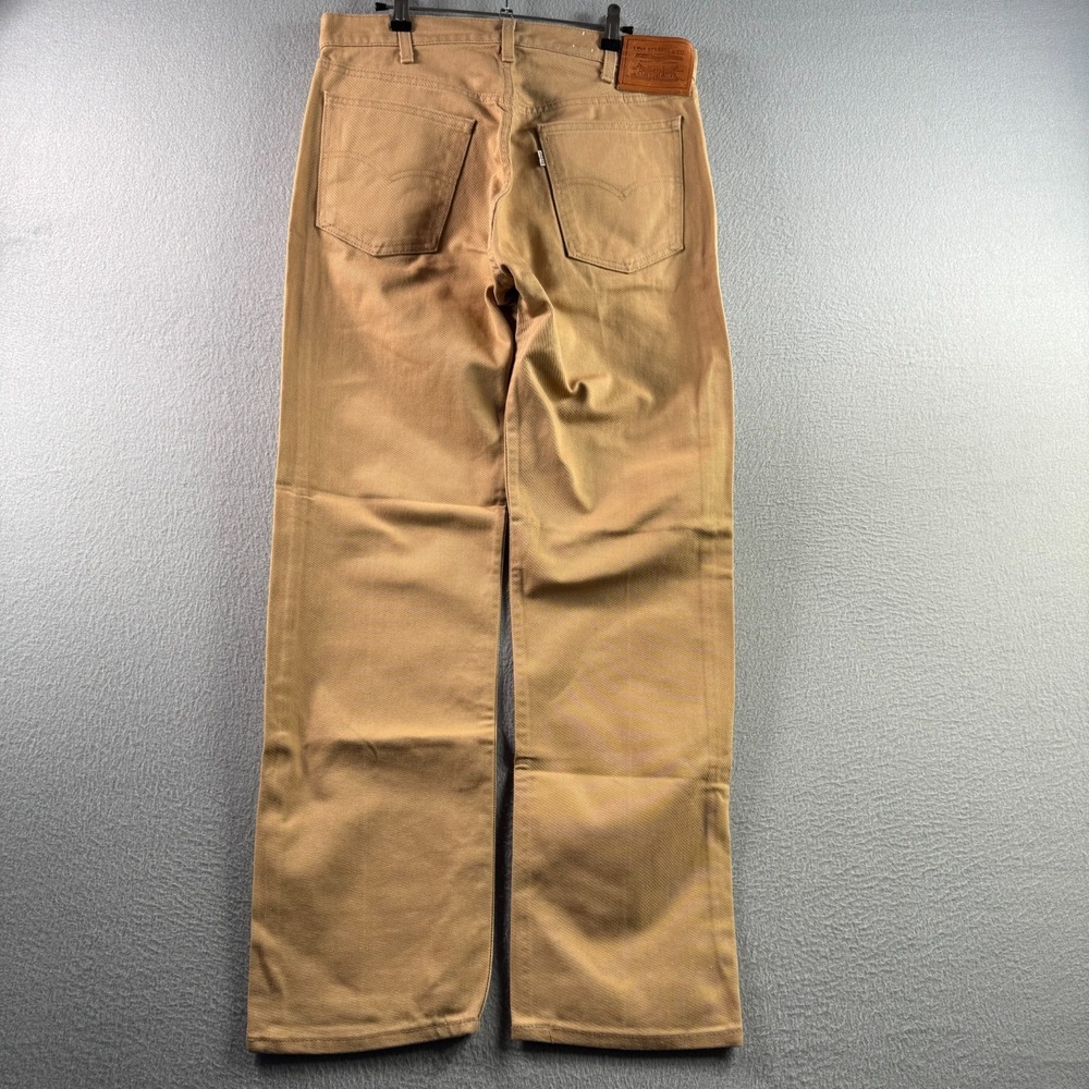 Vintage Levis Jeans Mens Fits 33x31‎ Tan Denim White Tab 501 Straight 80s USA
